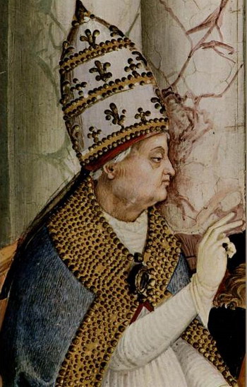 Bernardino di Betto Betti detto Pinturicchio. Pio II. 1502-1507, affresco. Siena, Libreria Piccolomini